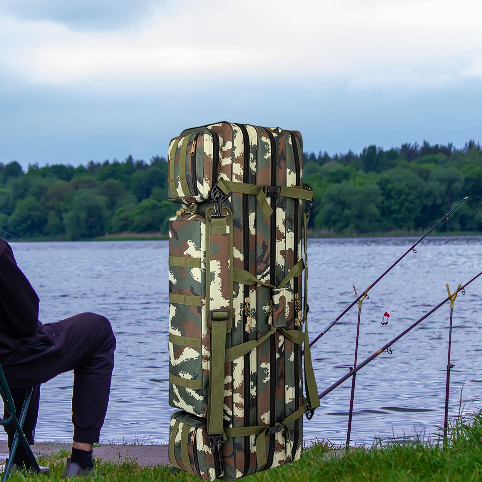 Housse De Protection Pour Canne à Pêche Fenteer – Nylon Résistant, Semi-transparent, Fermeture Par Cordon, Transport