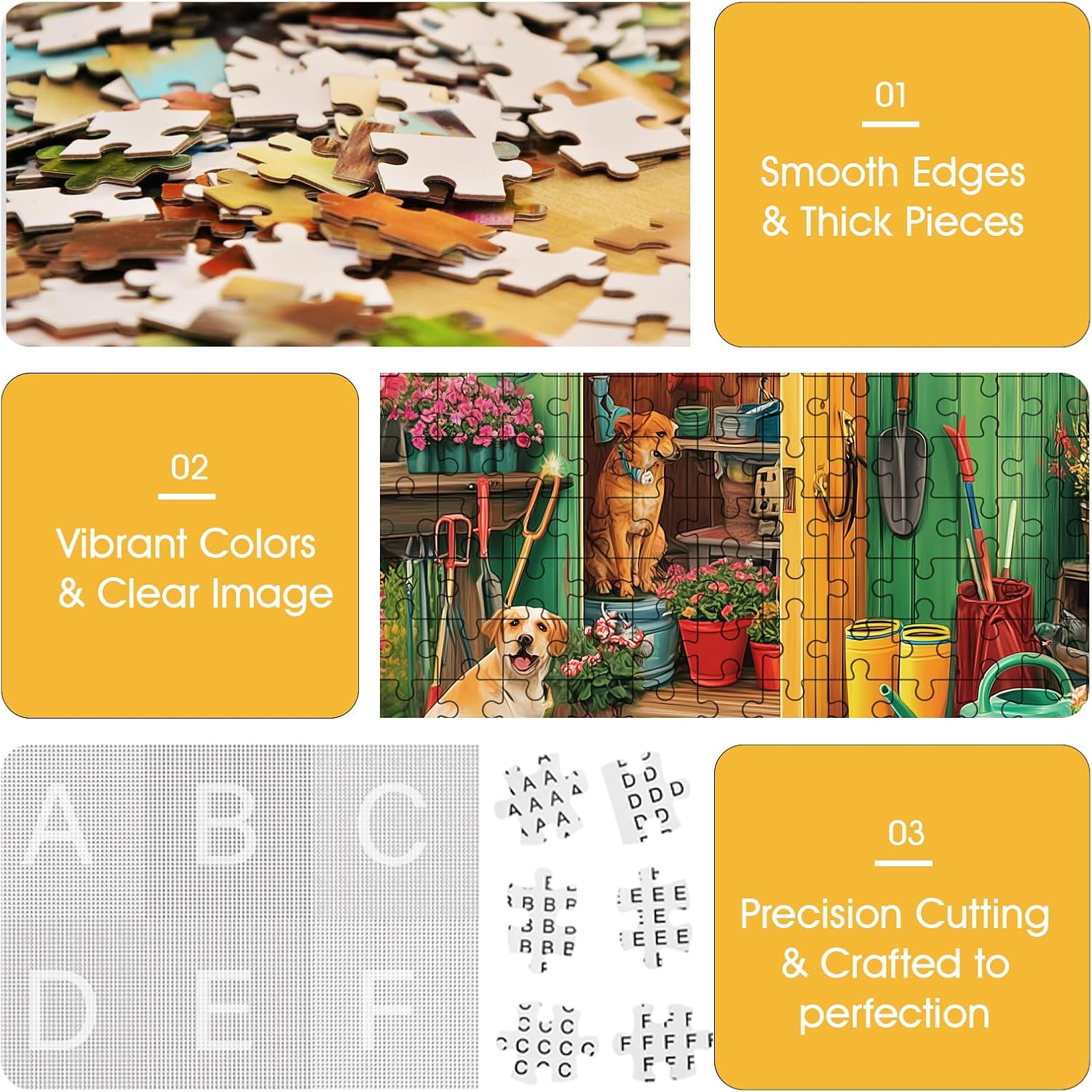 500 Piece Puzzle for Adults – Garden and Dog Jigsaw Puzzle for Adults & Seniors – Eco-Friendly Recycled Paper – Fun & Challenging Family Game Gift for Friends and Family (20.5 x 15 in)