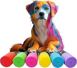 XANADU Dog Hair Dye for Dogs and Horses and Cats Animals, Washable and Temporary Hair Dye for Pet (6 Colors)