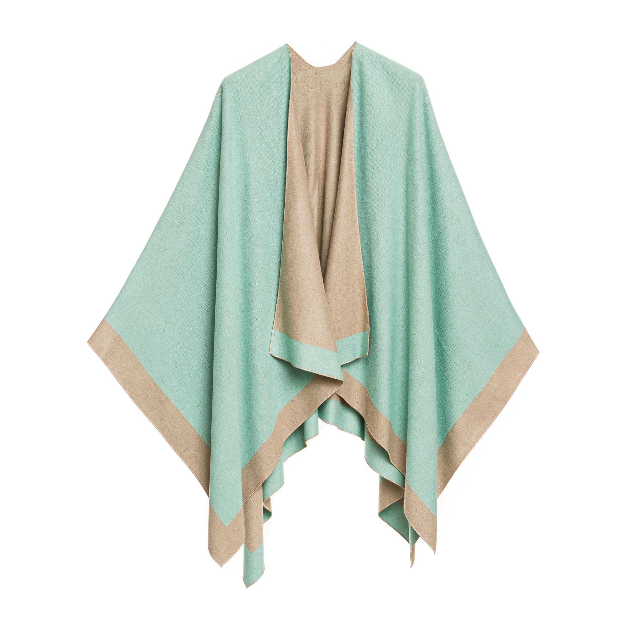 Women's Shawl Wrap Poncho Ruana Cape Cardigan Sweater Open Front for Fall Winter