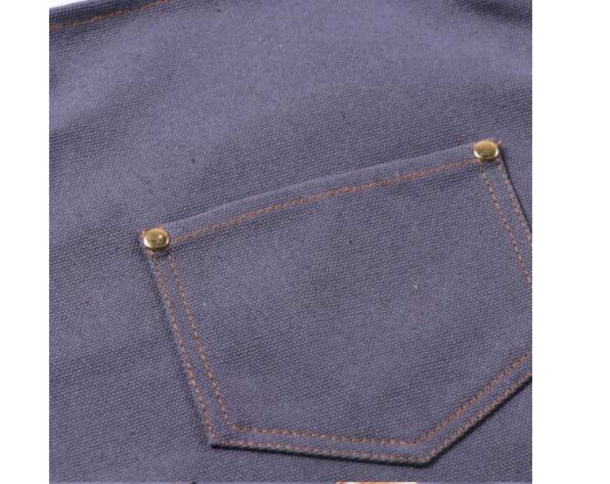 Delantal Cocina Baberos Delantal De Lona Resistente Toalla Colgante Diseño De Bolsillos Grandes Ajustable A Prueba De Cuerpo Unisex