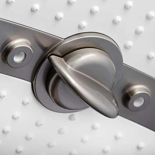 Miniatura 5 de AKDY Combo de cabezal de ducha multifunción de 9 pulgadas y 4 pulverizadores (plata de titanio - 2.5 GPM)