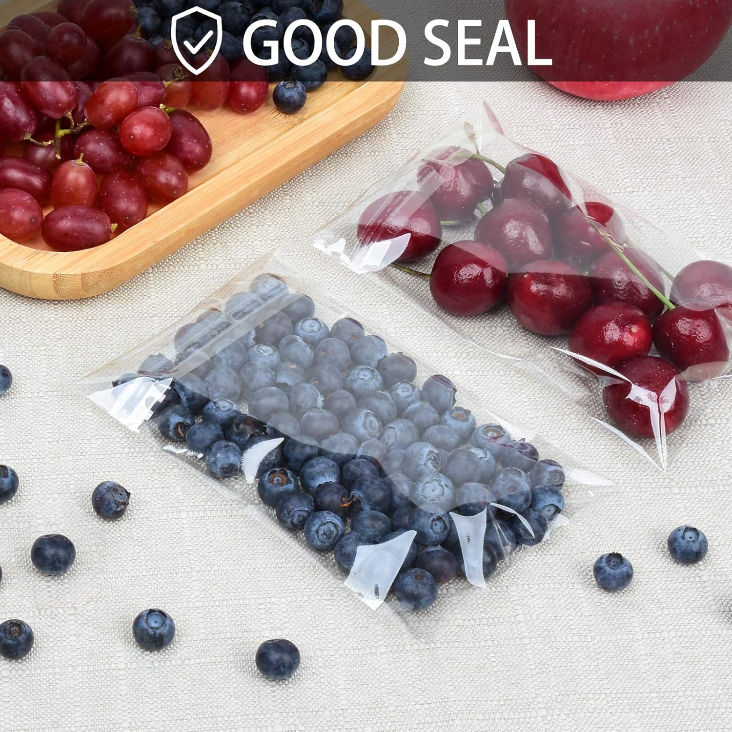 350 Pcs 4x6" Clear Cookie Treat Bags, Self-Sealing Resealable Cellophane Dessert Wrapper - Perfect for Gift Giving & Party Favors - Image 6