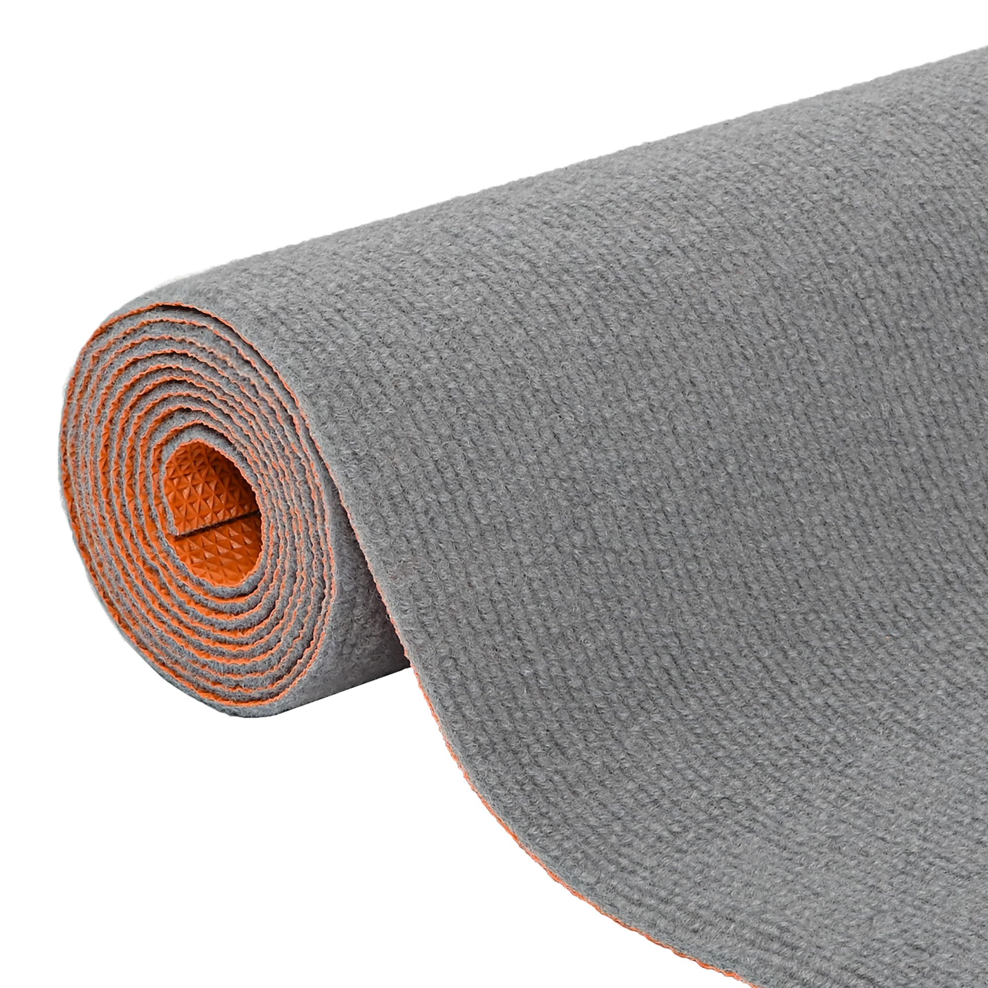 tonchean Teppichläufer Meterware 300x120 cm rutschfest Teppich Läufer Flur | Waschbar Küchenteppich Schmutzfangmatte groß Eingang Korridor Teppich Lang flur Fußmatte für Küche Wohnzimmer Büro, Hellgrau