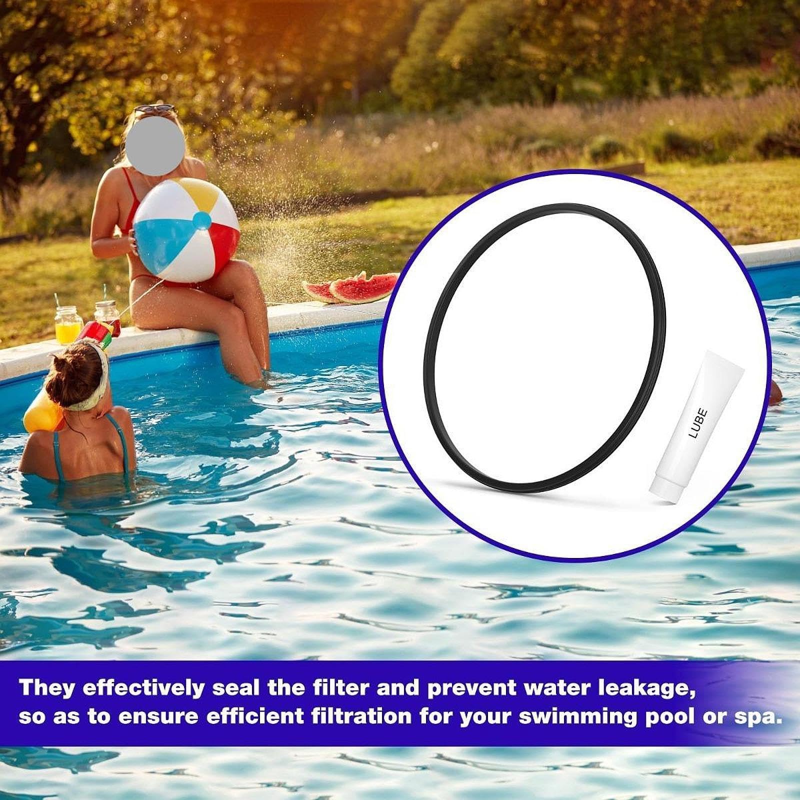 Junta Tórica para Filtro de Piscina. Reemplazo Directo. Fácil Instalación para DE2420 C3020.