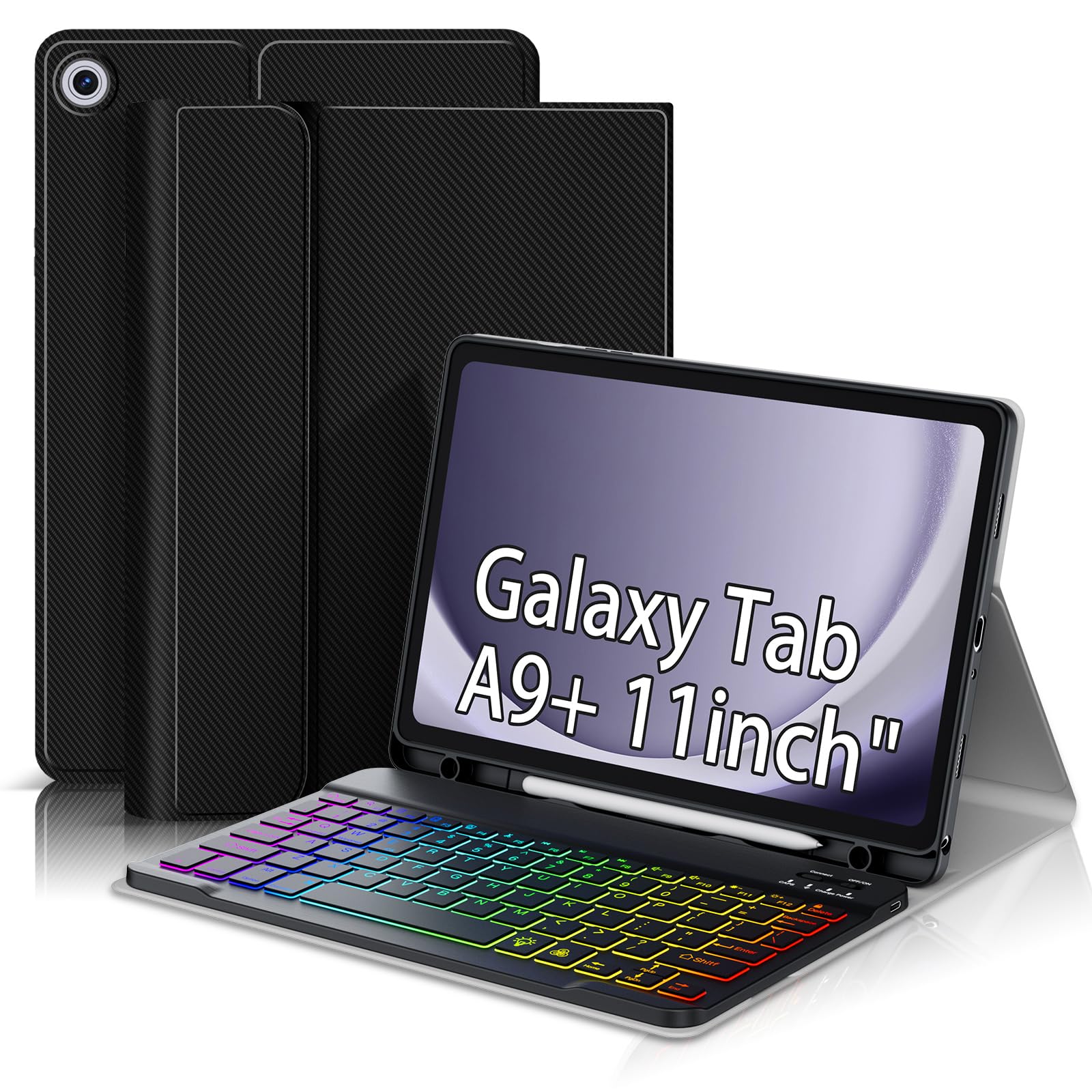 Galaxy Tab A9+ タブレット (ケース付き Amazon.com: Keyboard Case for Samsung Galaxy Tab A9+/A9 Plus 11