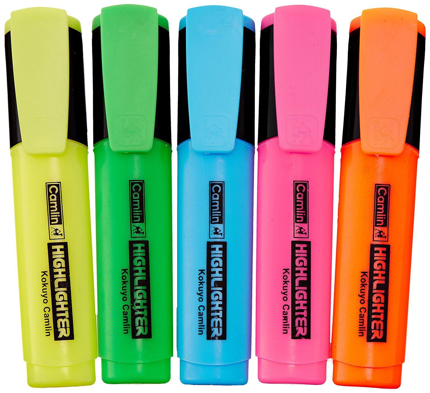 Camlin Office Highlighter - Pack of 5 Assorted Colors