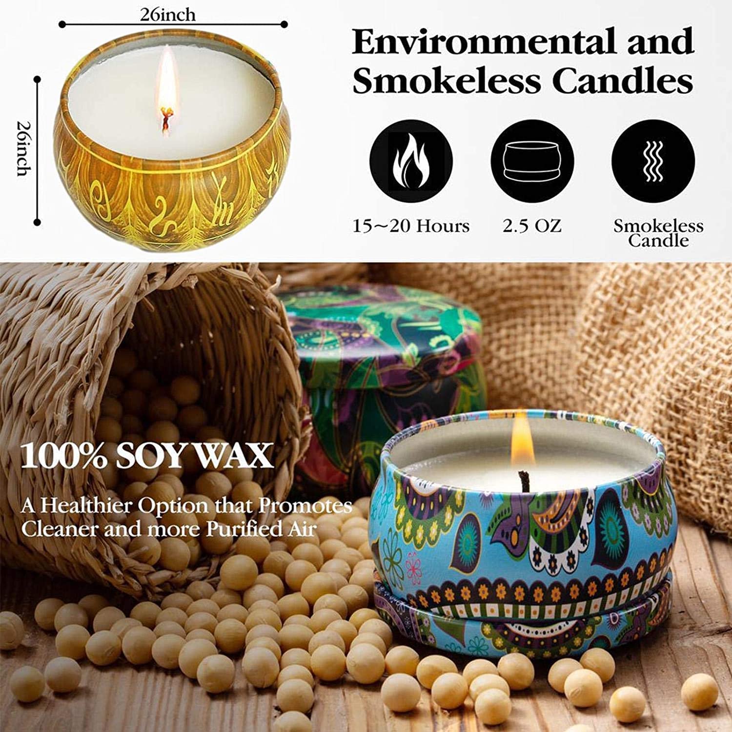 Zestaw startowy dla początkujących, wosk i akcesoria, zestaw DIY do produkcji świec zapachowych - łatwy do wykonania kolorowy zestaw wosku sojowego TH0JY-1210