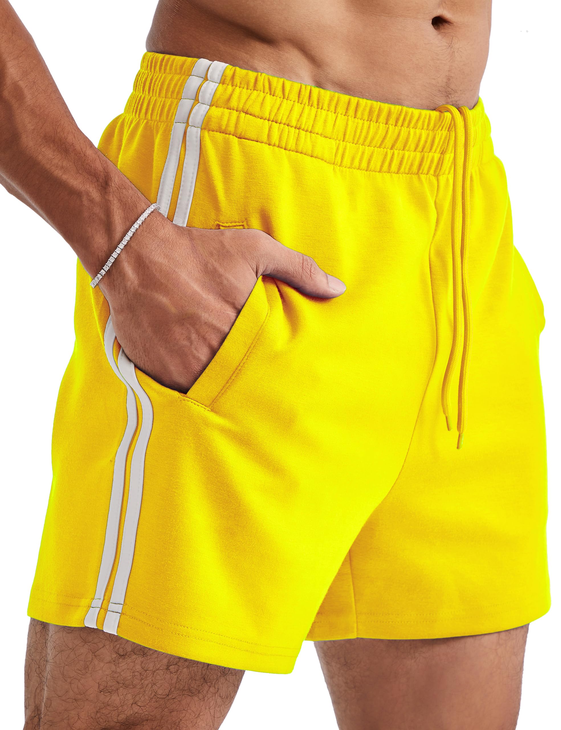 Ouber Men's 4 Inch Bodybuilding Shorts