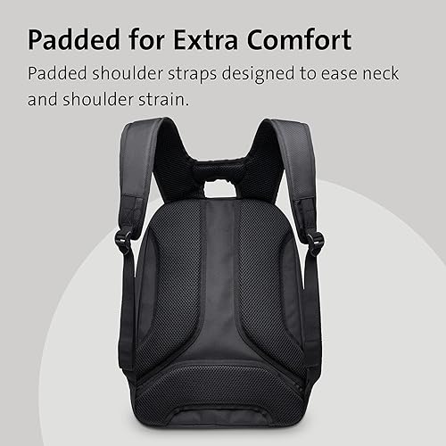 Miniatura 6 de Kensington Triple Trek - Mochila delgada para MacBooks Chromebooks tabletas y Ultrabooks de hasta 13 pulgadas a 14 pulgadas K62591AM color negro