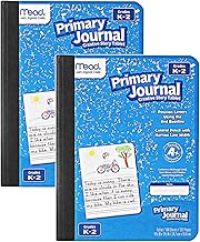 Mead Primary Journal Kindergarten Writing Tablet 2 Pack of BLUE Primary Composition Notebook for Grades K- 2, 100 Sheets (200 Pages) Creative Story Notebooks for Kids, 9 3/4 in by 7 1/2 in.