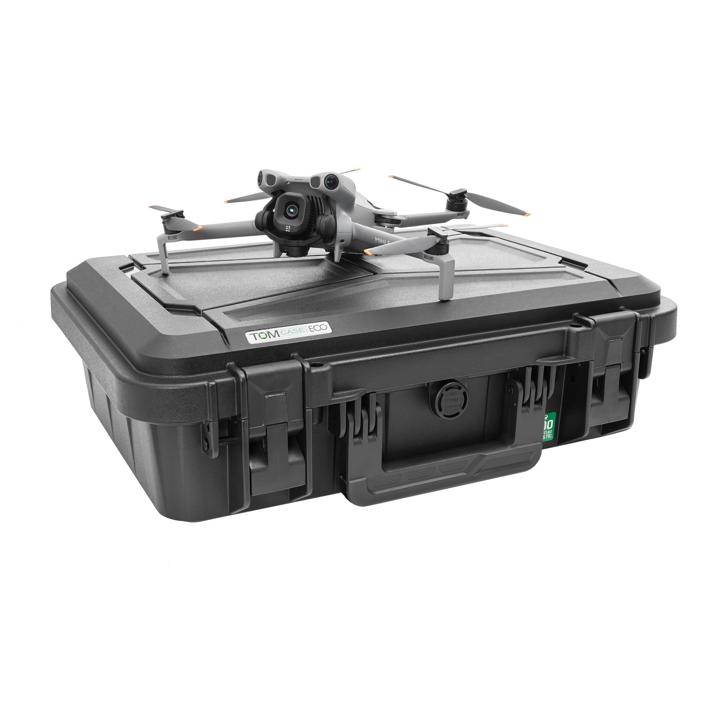 TomCase Valigetta per drone Ready-to-Fly» DJI Mini 5 Pro – Standard o DJI RC 2 Controller – Valigia protettiva ECO impermeabile e resistente agli urti – Case rigida robusta per esterni