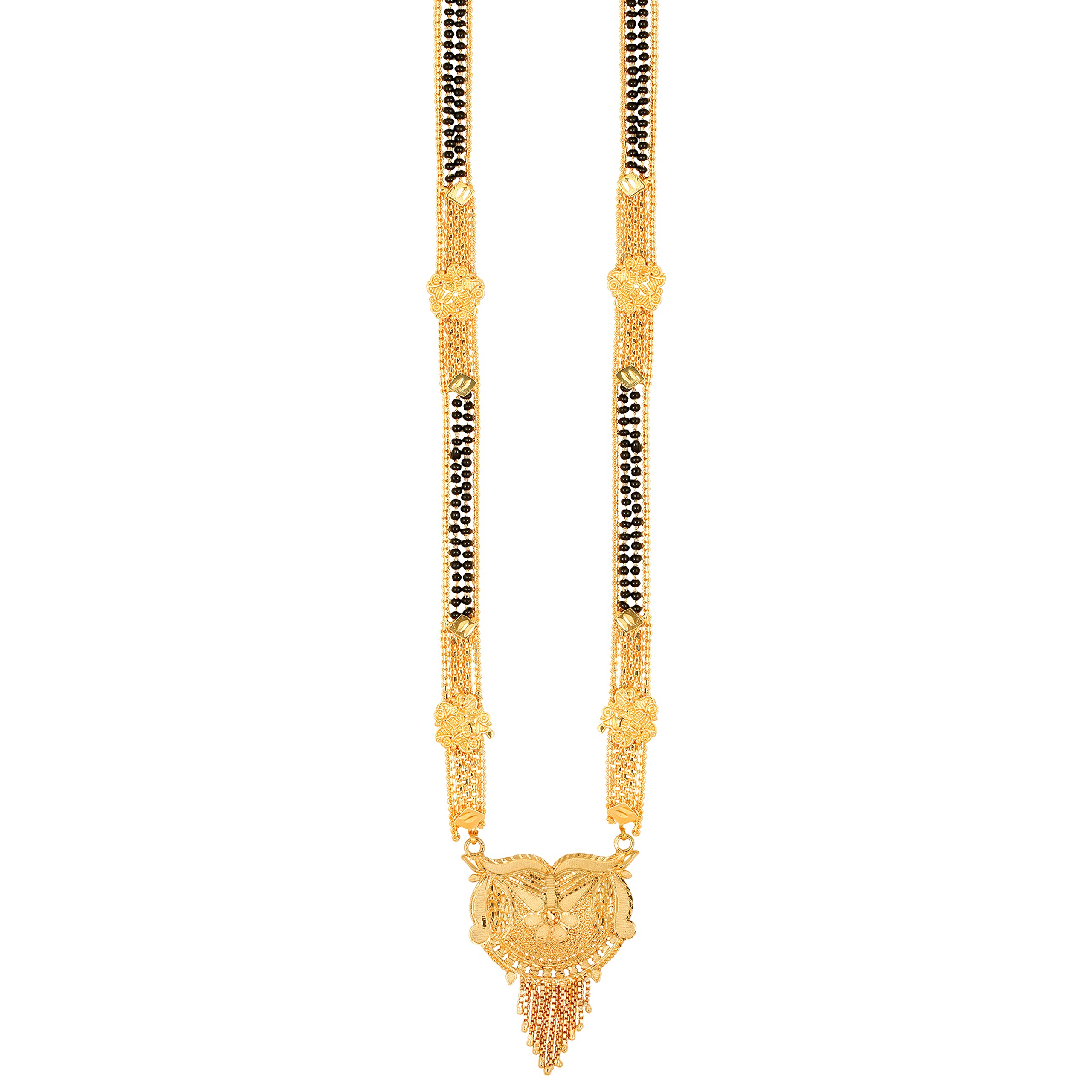 MEENAZ Mangalsutra For Women Girls Ladies Temple South Indian Traditional 1 Gram Gold Stylish Maharashtrian Long Double Chain Wati Mangal sutra Pendant Tanmaniya Black golden Nallapusalu Chains-582 (B0BP2TLJ1C) Amazon Price History, Amazon Price Tracker