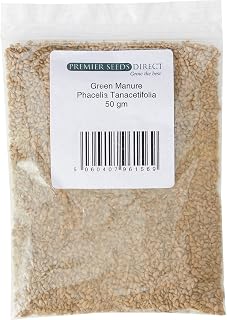 PREMIER SEEDS DIRECT Green Manure - PHACELIA TANACETIFOLIA - 50 Gram Seeds
