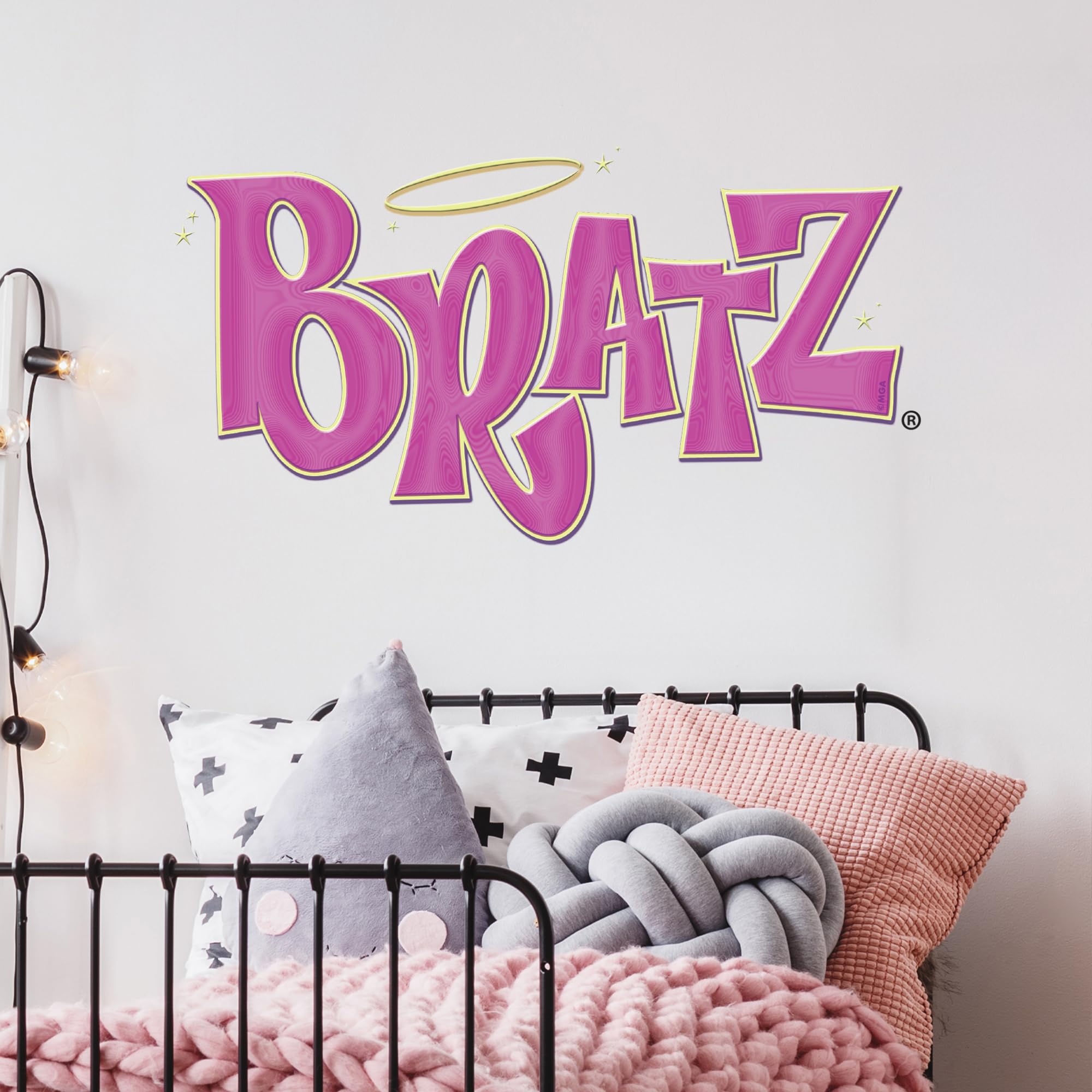 Bratz Wall Sticker - Bratz Logo Decal Wall Art (60cm Width x 35cm Height)