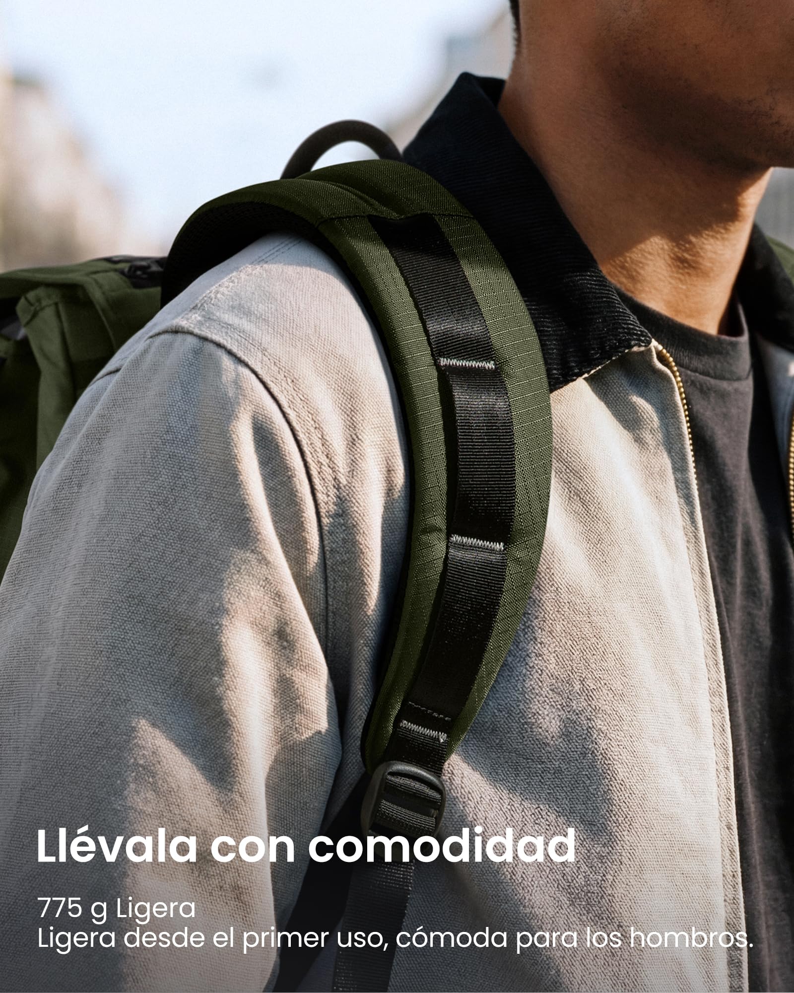 tomtoc Mochila para Portátil 22L, Mochila Vintage Ligera y Resistente al Agua para Escuela, Universidad, Trabajo, Viajes y Uso Diario, para Hombre y Mujer, Compatible con Portátiles de 13-16 Pulgadas