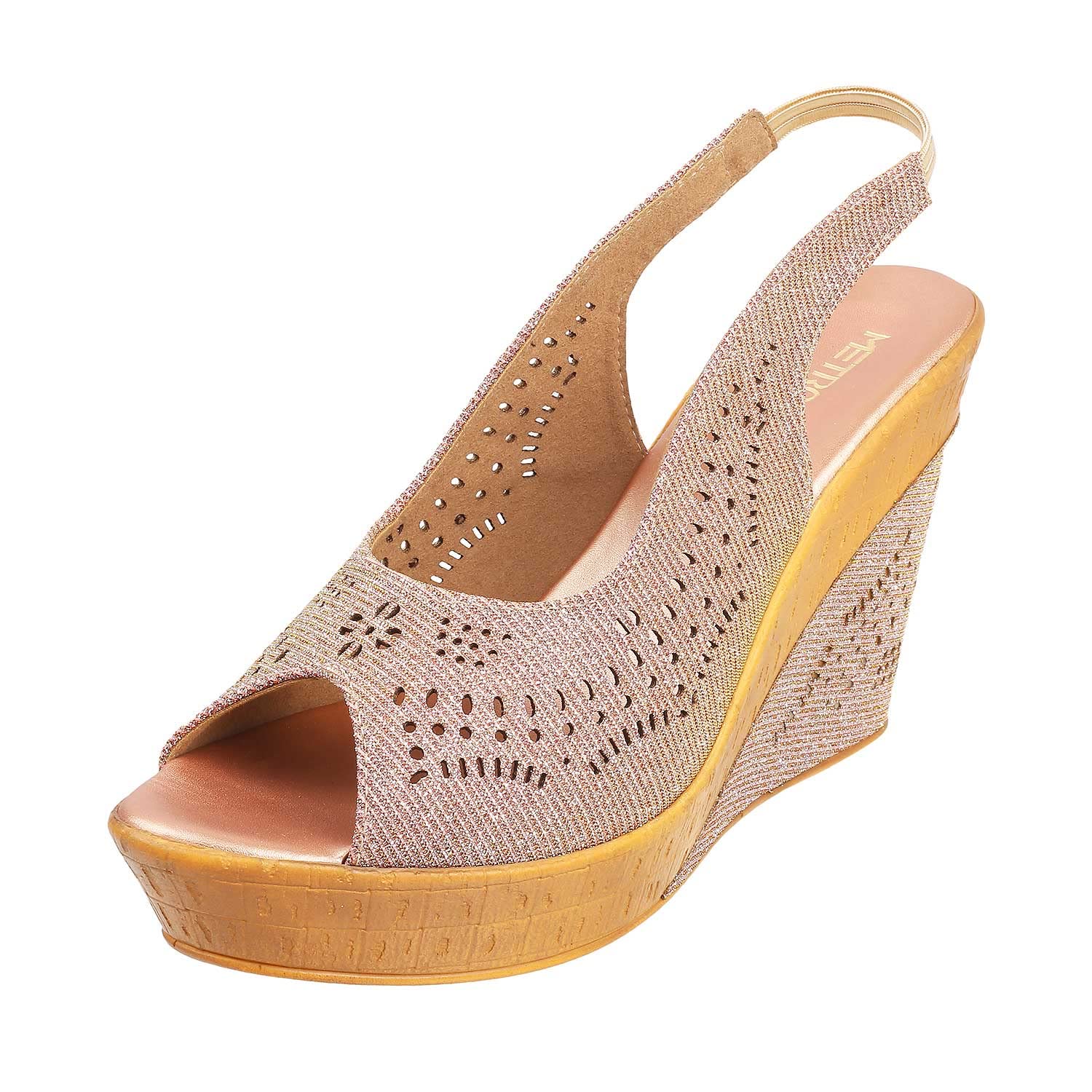 Metro Womens Synthetic Rose Gold Sandals (Size (7 UK (40 EU)) (B09X78P1BT) Amazon Price History, Amazon Price Tracker