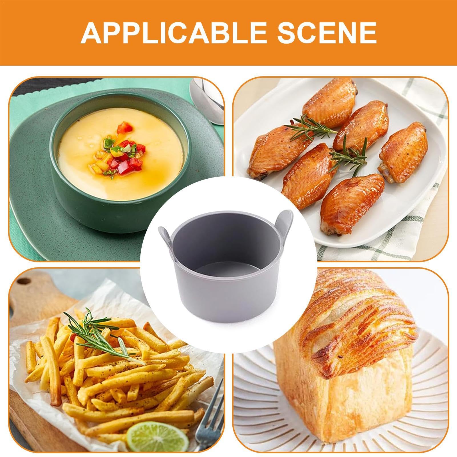 Lot De 4 Moules à œufs Pochés En Silicone - Pour Friteuse Sans Huile, Micro-ondes - 7.5x5cm - 5