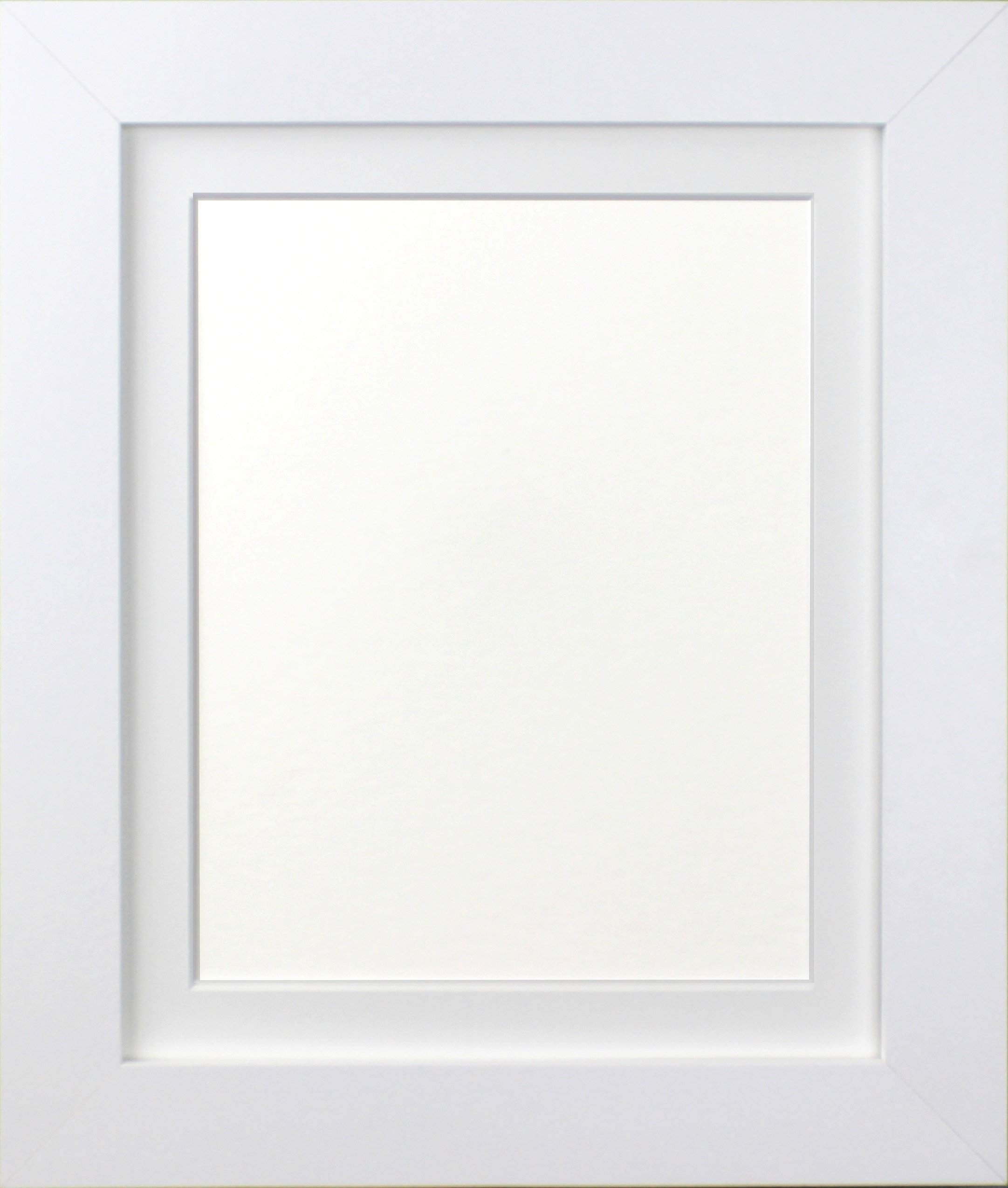 FRAMES BY POSTLondon Picture Photo Frame, White with White Mount, 24 x 20 Image Size 20 x 16 Inches