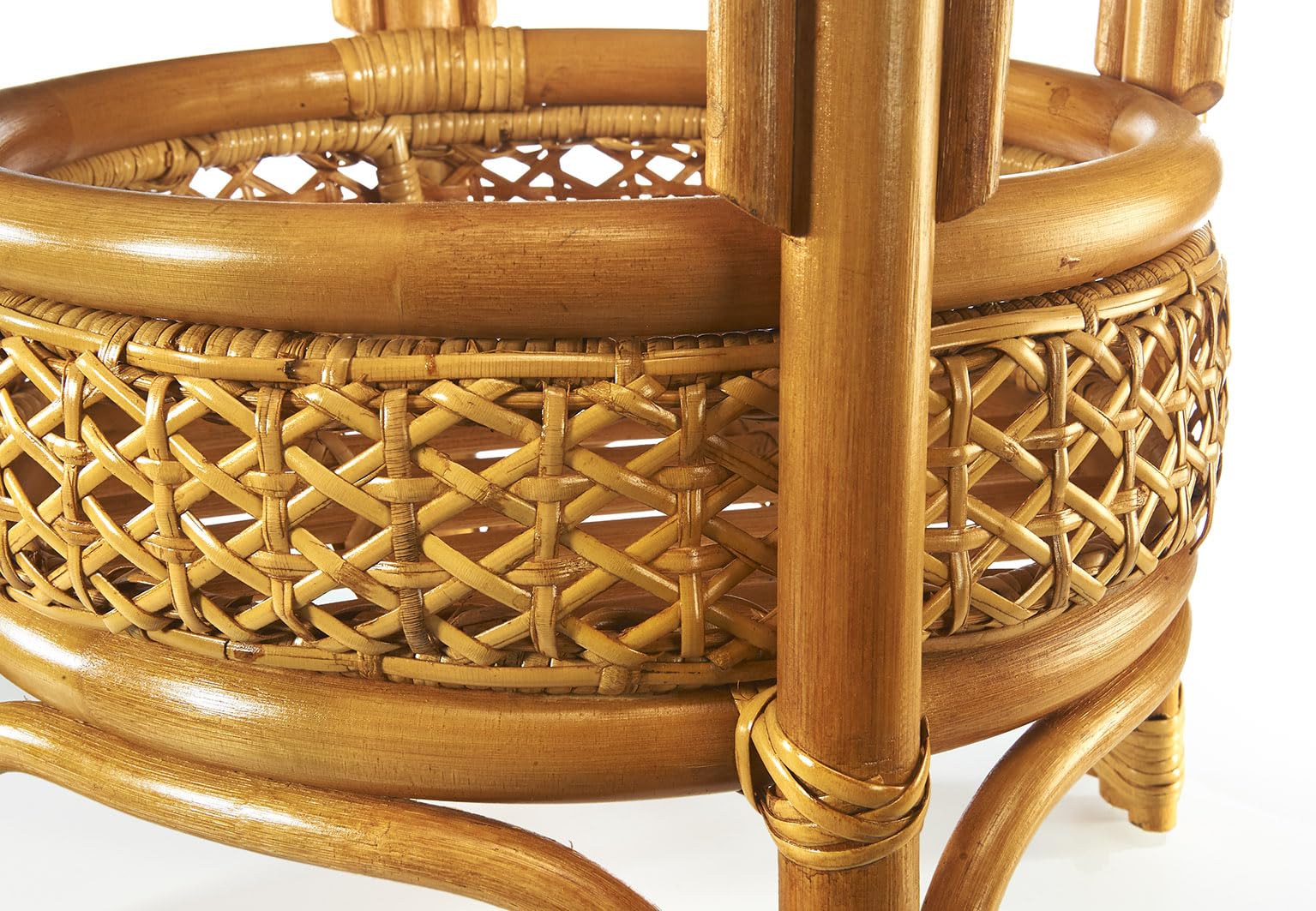Kobolo Beistelltisch Tisch Nimes aus Rattan und Wiener Geflecht