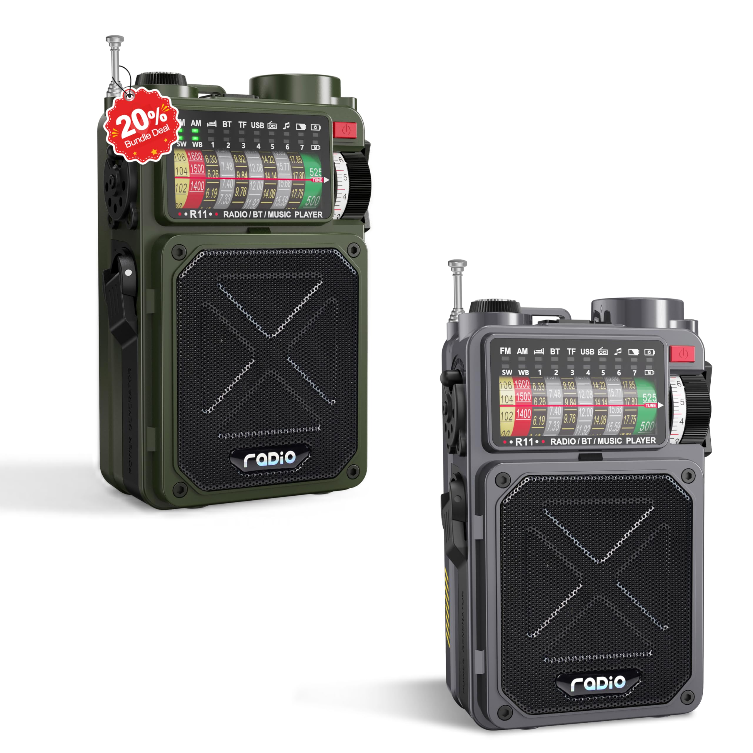 Amazon.com: Emgykit Emergency Shortwave Radio - 4000mAh AM/FM/WB