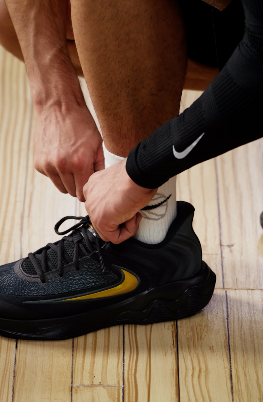 giannis shoes black and gold