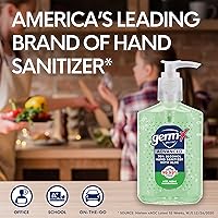 Vista 5 de Germ-X Advanced - Desinfectante de manos con aloe y vitamina E, 8 onzas líquidas (paquete de 6), gel hidratante con menos secado, fórmula sin