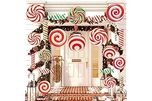 24-Pack Peppermint Christmas Outdoor Decorations: Add Holiday Cheer to Your Yard!
