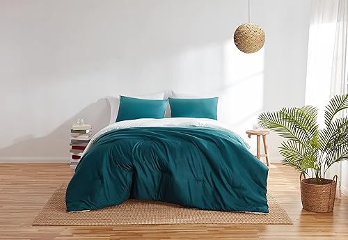 Miniatura 2 de Refinery29  Colección Bailey  Juego de edredón de microfibra suave degradado, FullQueen, 3 piezas, color verde