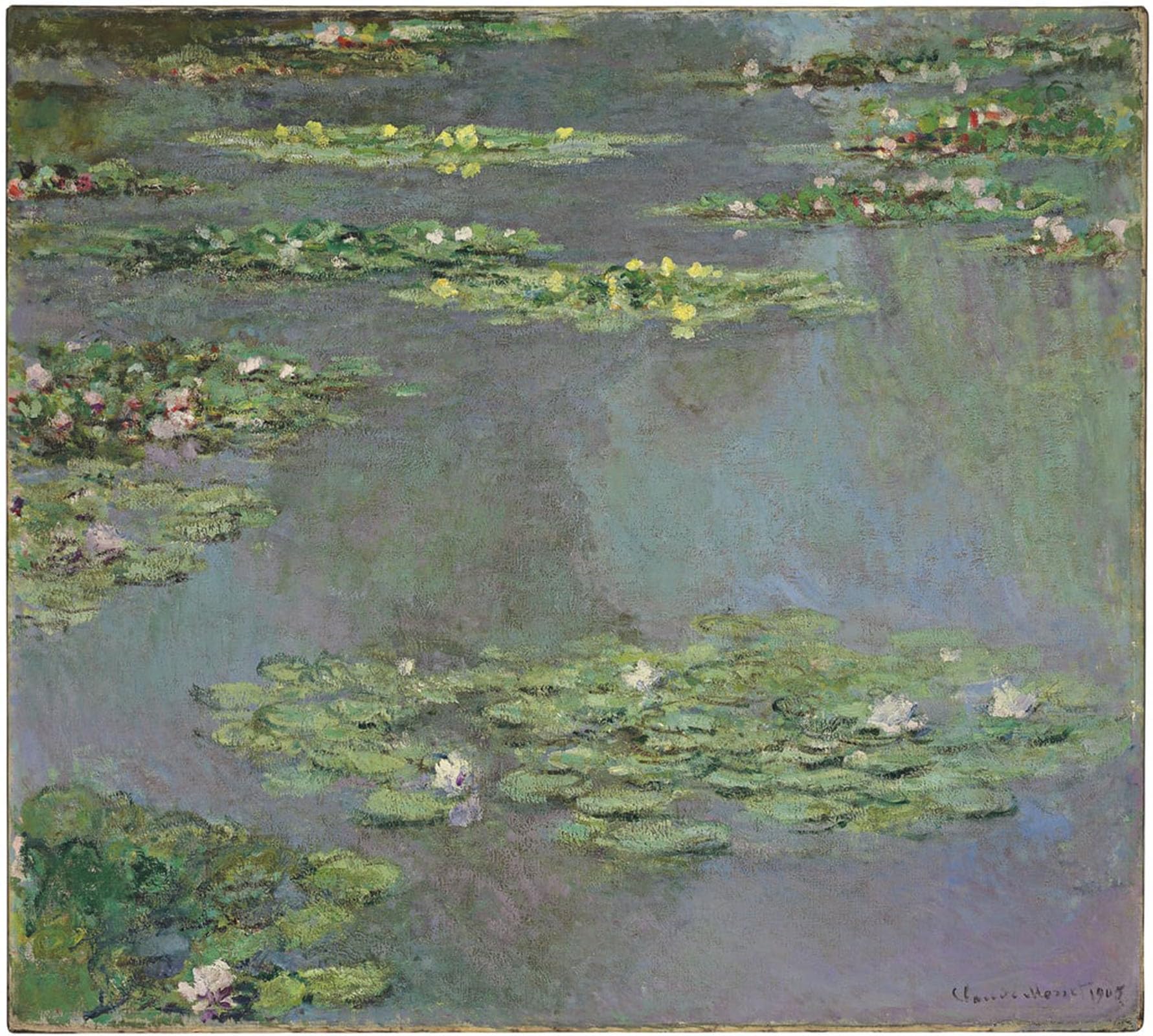 SERENDIPITP Retro Picture Poster Wall Art Pictures Painting Water Lilies by Claude Monet Wall Art Canvas Print for Wall Decor 60x90cm