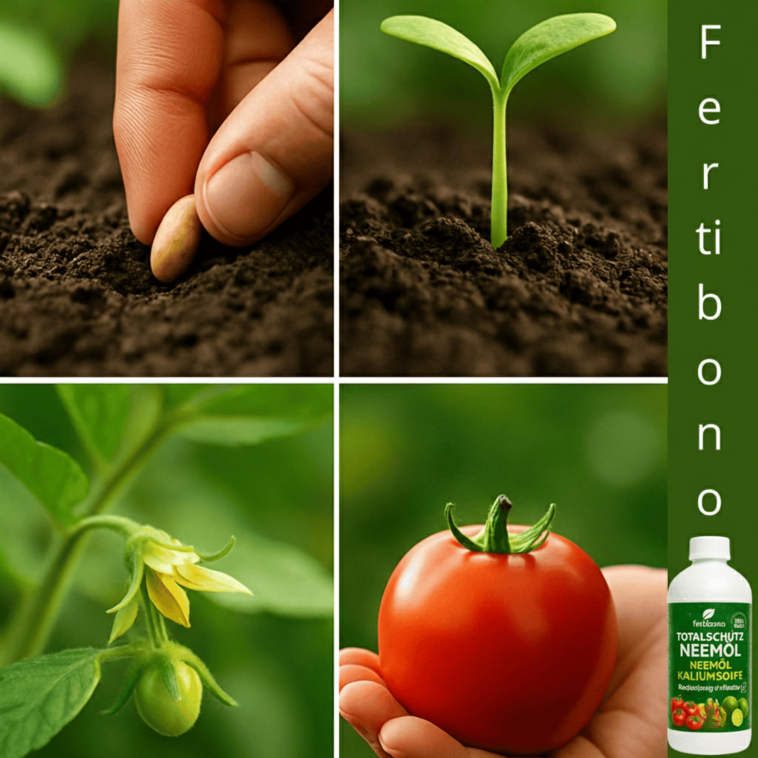 FERTIBONO Neemöl & Kaliseife 1L | Natürliche Pflege für Garten & Gemüse | Hält Blätter sauber & fördert Vitalität | Ohne Chemie