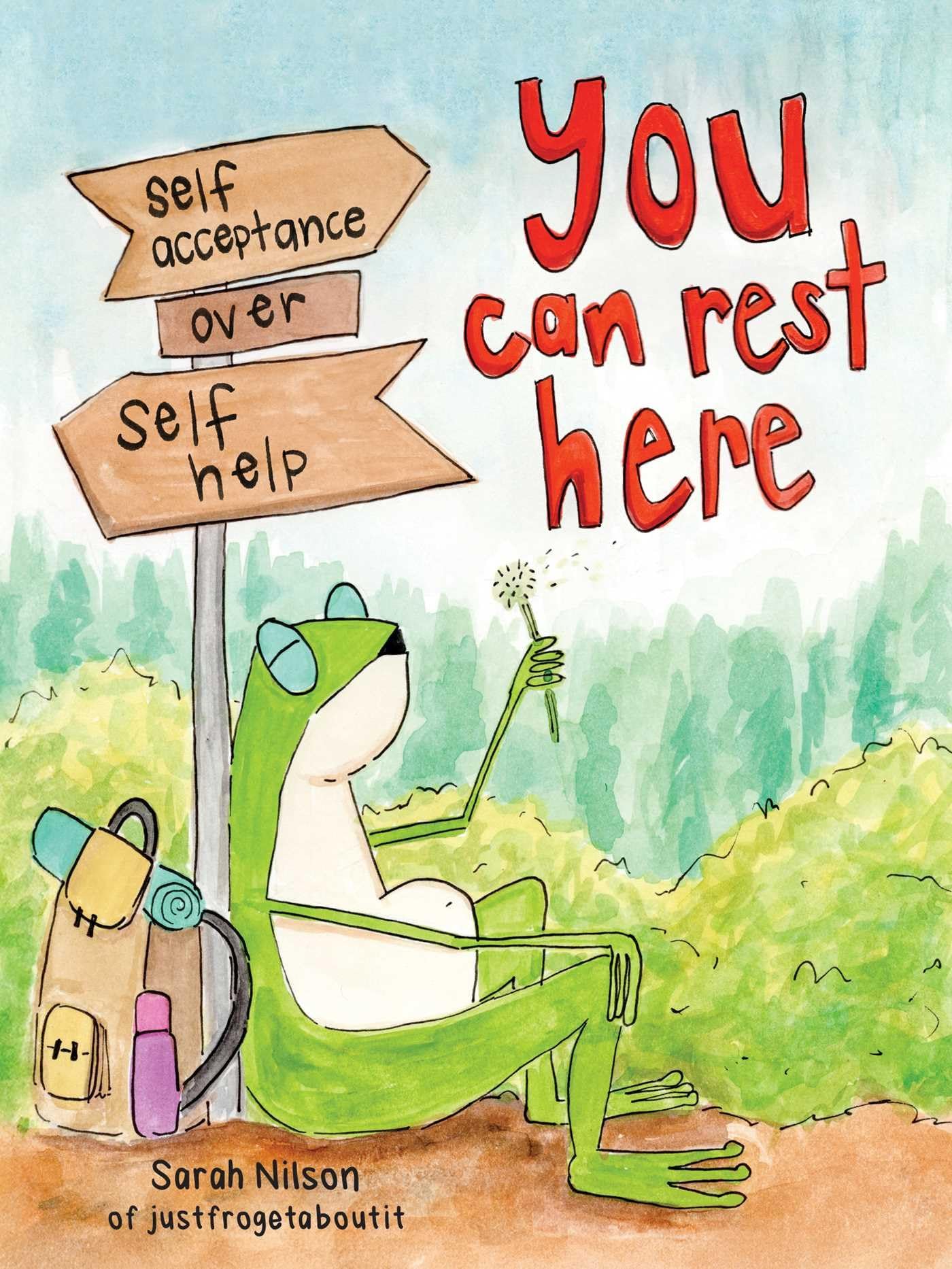 You Can Rest Here: Self-Acceptance over Self-Help from JustFrogetAboutIt