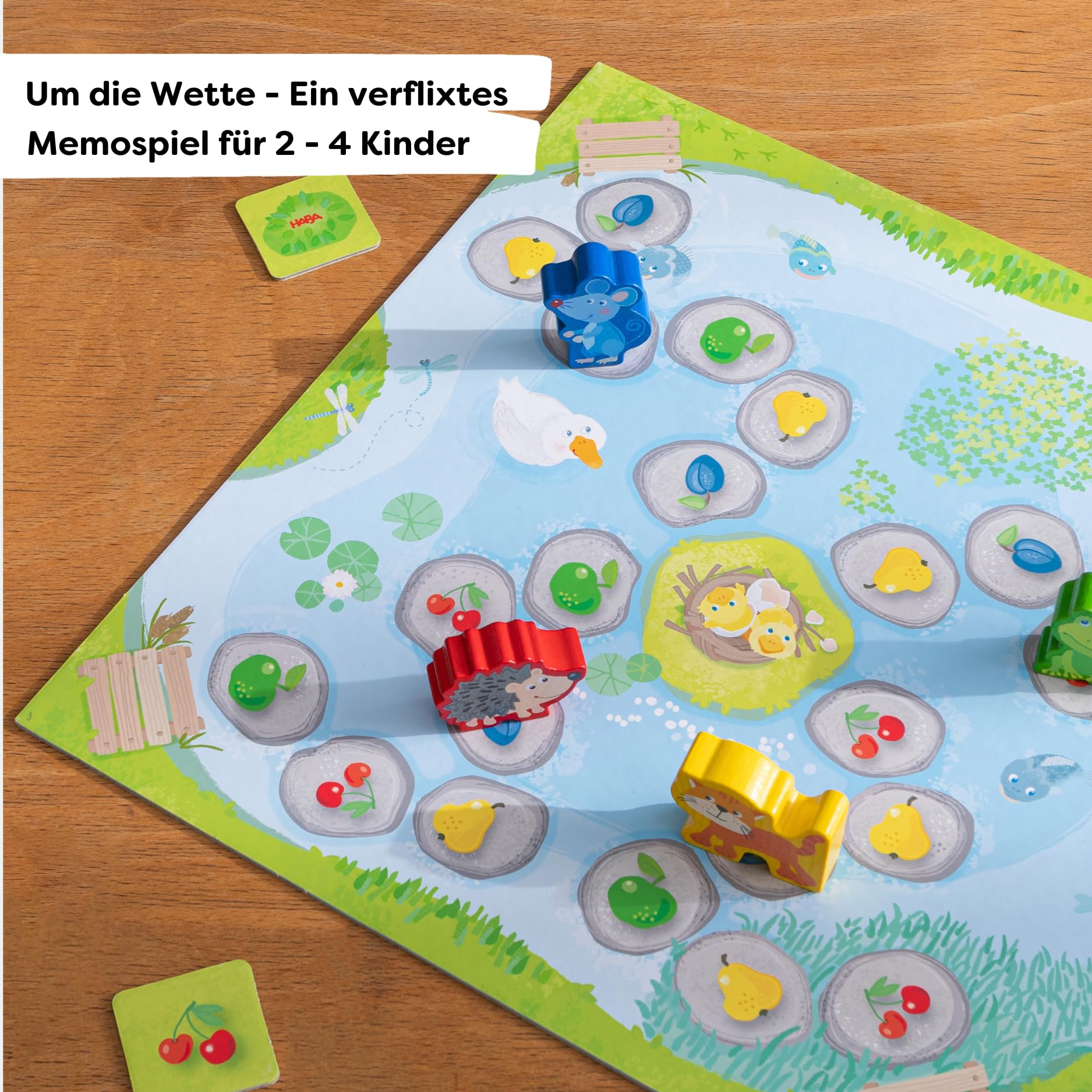 HABA Obstgarten Spielesammlung – 10 Klassische & Neue Spielideen ab 3 Jahren – Brett- & Würfelspiele – Fördert Gedächtnis, Motorik & Teamgeist – 1302282001
