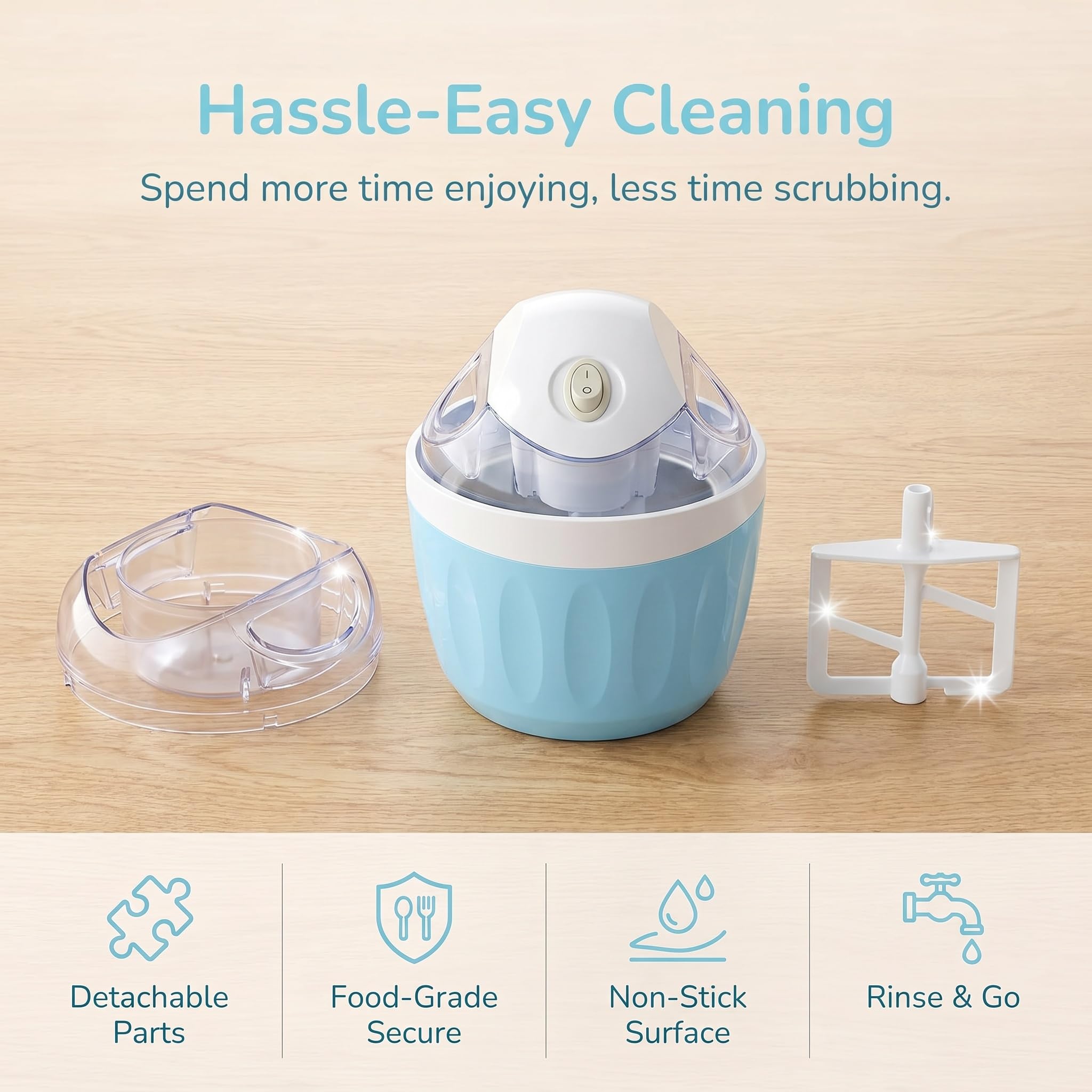 Mini Heladera Doméstica, Máquina Automática Para Hacer Helados Individuales, Yogur Helado Y Sorbete, Máquina Para Postres Con Solo Pulsar Un Botón, Máquinas Eléctricas Compactas Para Familias.