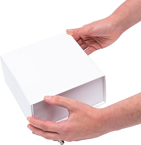 Miniatura 8 de Prime Line Packaging Cajas de regalo de Navidad con tapas, cajas de regalo navideñas para regalos, mini caja de regalo blanca para pequeñas