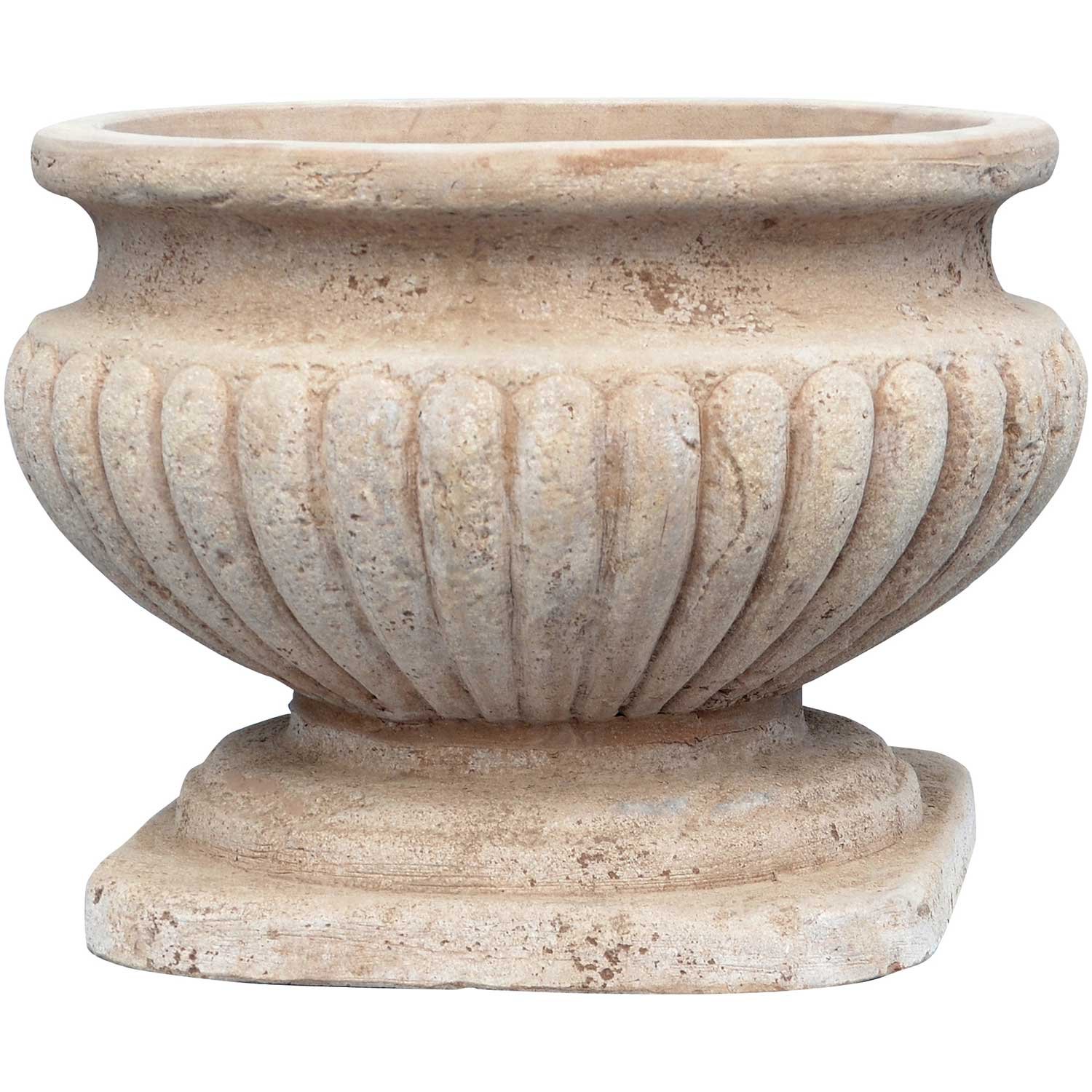 アンティーク鉢 鉢 プランター アンティーク ゴブレット ローマ風 スパイラル