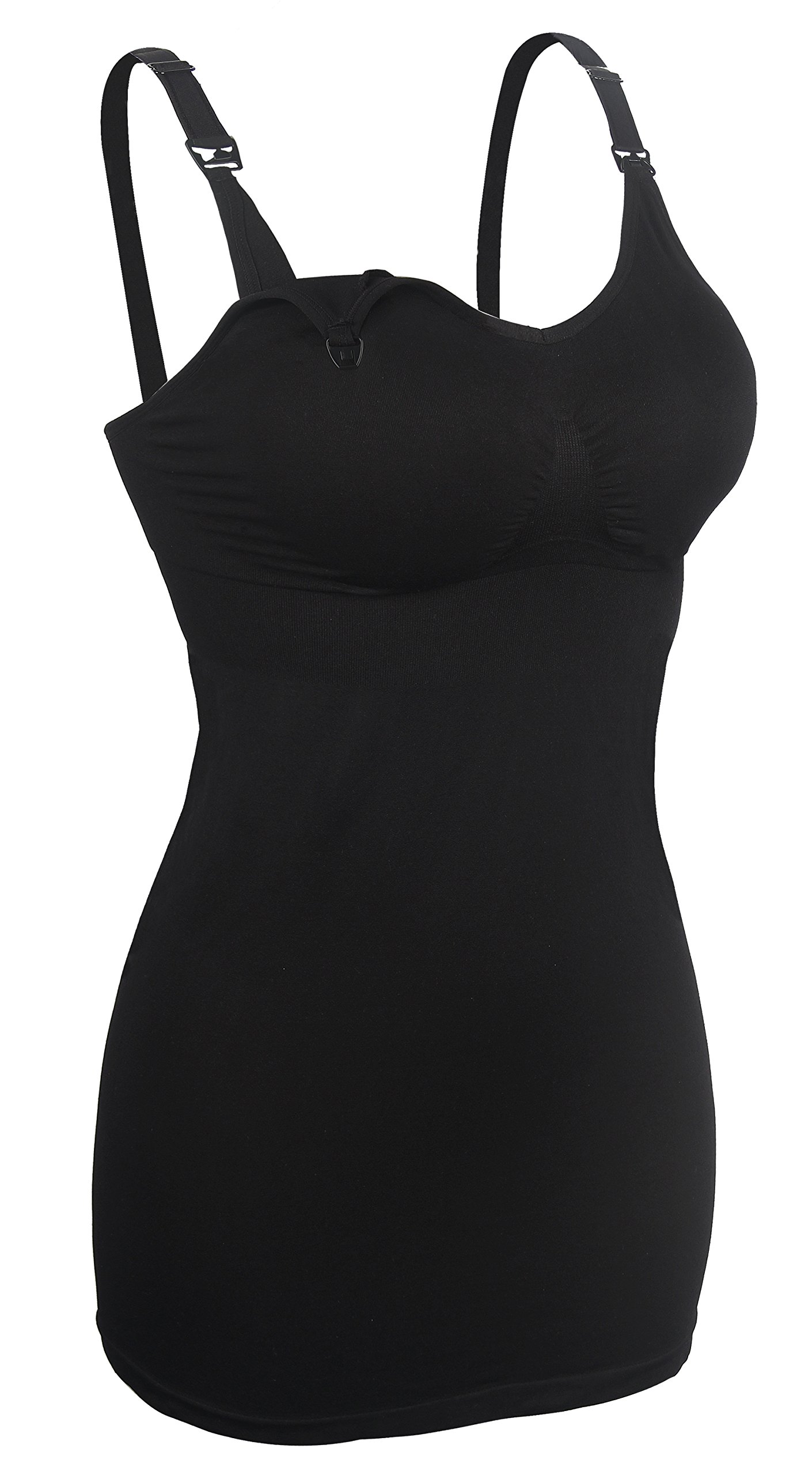 iloveSIA Nursing Tops d'allaitement sans Manches T-Shirt Noir débardeur Special Nourrir du Lait XL