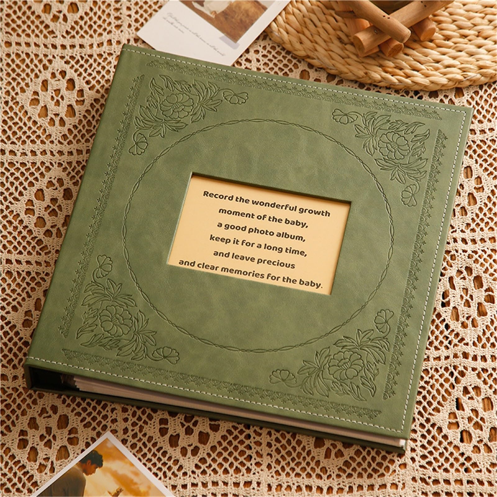 Album Fotografico 1000 Pictures Pockets 5 Inch Photo Album Interstitial Photos Book Case Memory Leather Covers Family Wedding Gift(Color4 5inch)