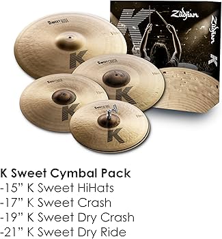Amazon.co.jp: Zildjian K Sweet Cymbal Pack (KS5791) : 楽器・音響機器