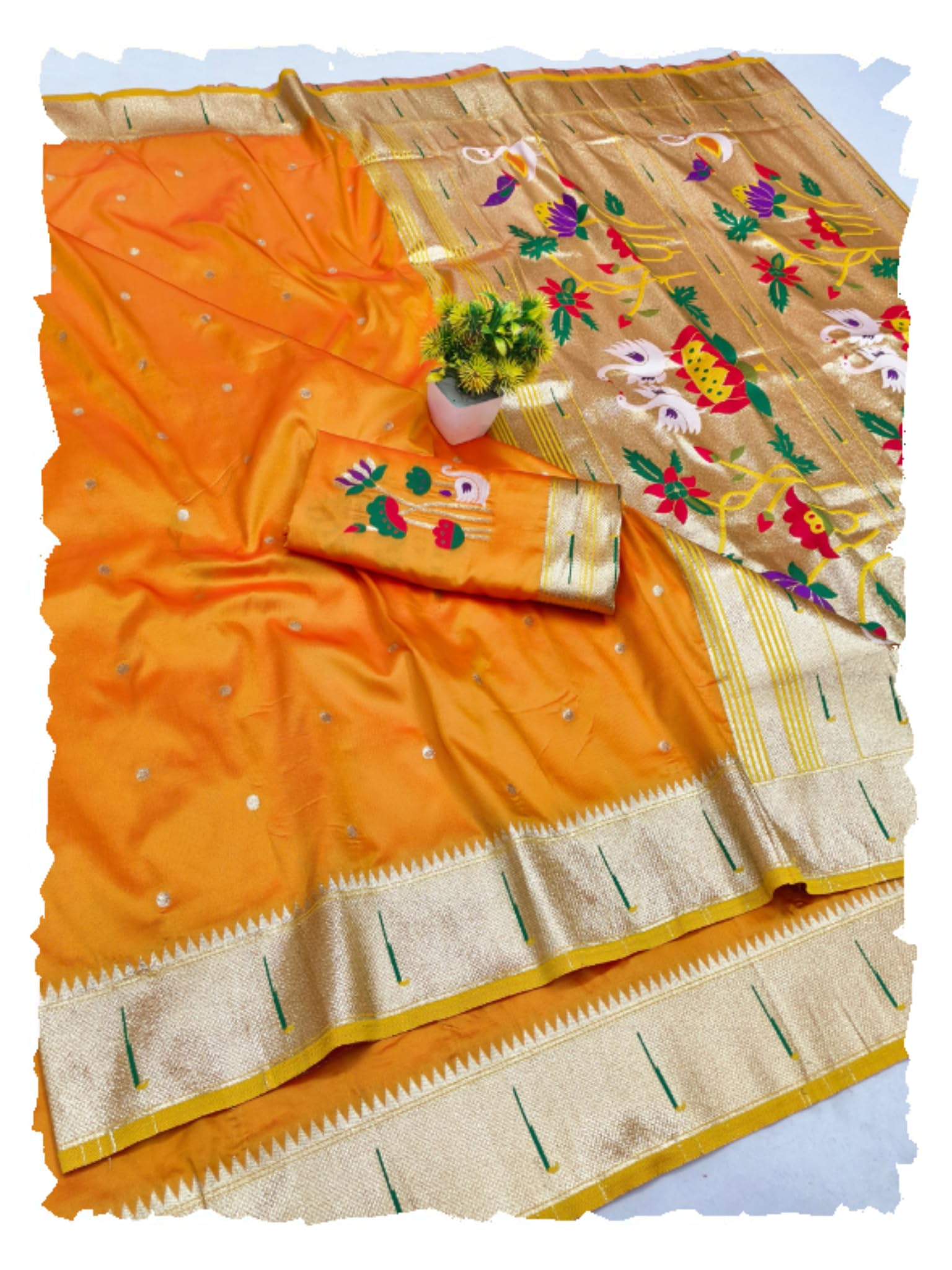 ratnavali Paithani Silk Saree | Banarasi Silk Kanjivaram Silk Saree | Banarasi Paithani Silk Saree-picture-24