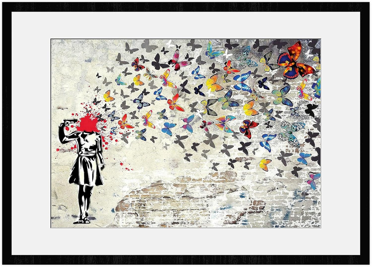 Amazon.de BanksyDruck SelbstmordMädchenDruck Banksy Berühmte