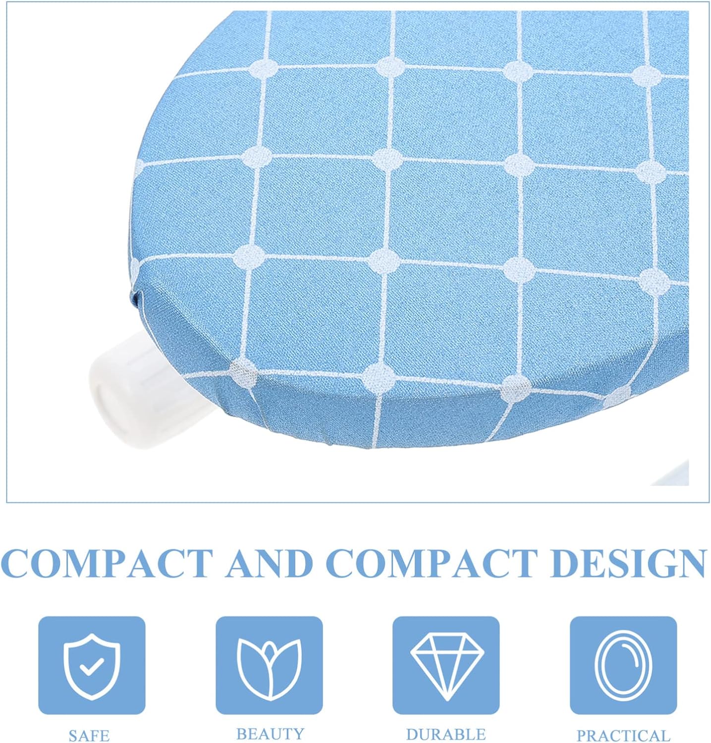 Iron Board Tabletop Ironing Board with Folding Legs Foldable Sleeve Ironing Board Household Clothing Ironing Tool for Sewing Craft Room Dorm (Blue) Mini Iron