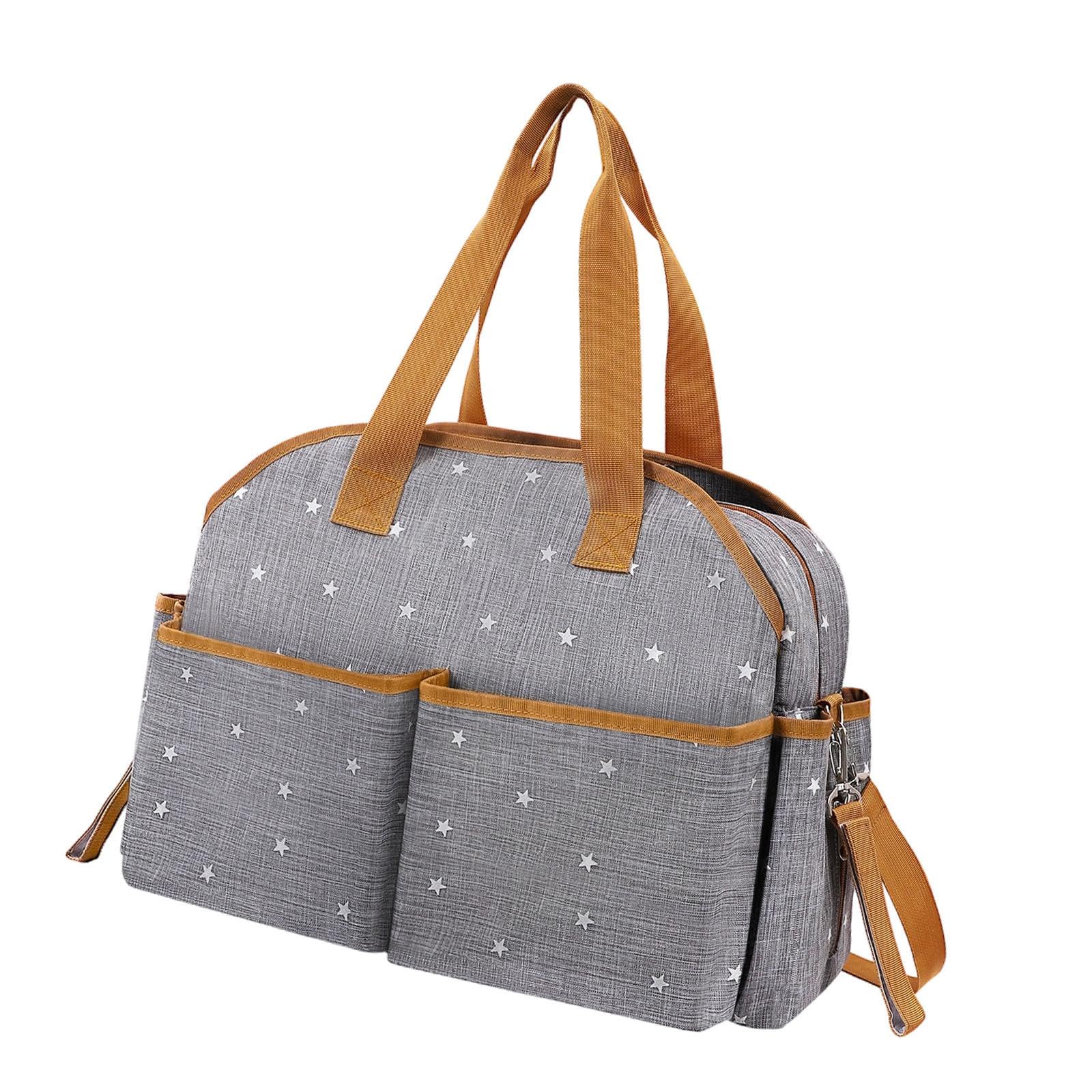 CALANDIS™ Diaper Tote Handbag Stylish Shoulder Bag for Travel Bottle Baby Shower Gifts Gray | Organizers & Nets | Stroller Accessories | Strollers & Accessories-image-15