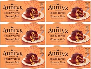 Aunty's Steamed Sticky Toffee Puddings 2 x 110g - Pack of 6