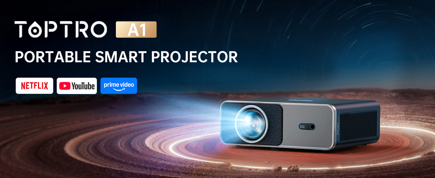 Amazon.com: Smart Projector【Compatible with Netflix】4K Projector