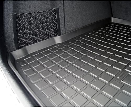 Miniatura 4 de TuningPros CTM-806 - Alfombrilla antideslizante para maletero de ajuste personalizado, color negro, juego de 1 pieza compatible con Audi Q3 8U