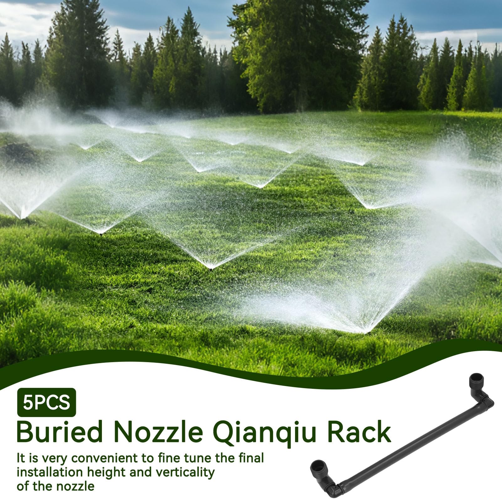 Irrigatori da giardino per prato, 5 pezzi G3/4 filettatura esterna Swing Joint tubo girevole Swing Joint Assembly strumento di irrigazione del prato, accessori per irrigazione automatica