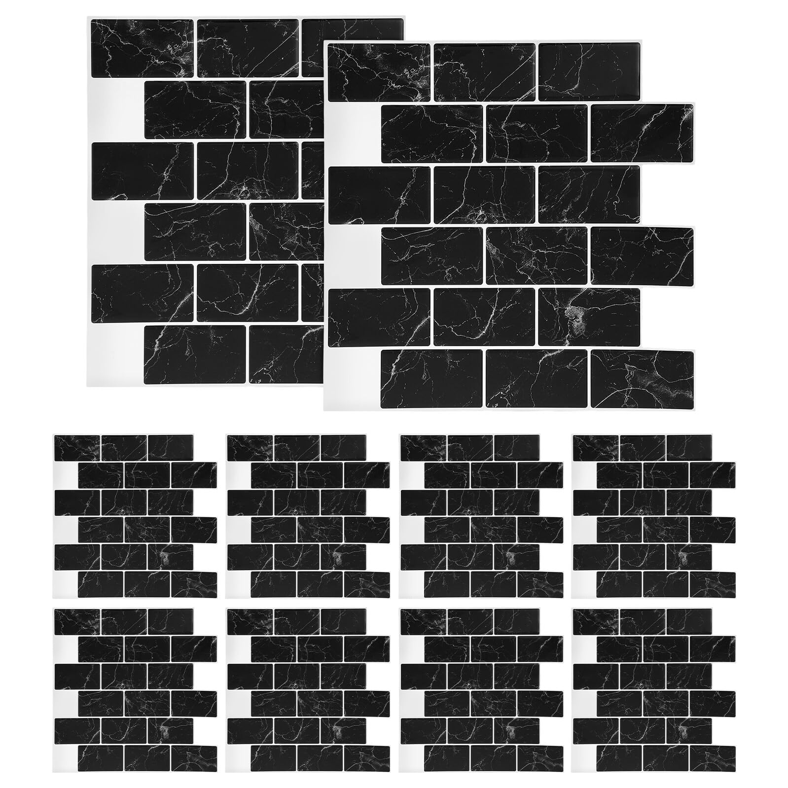 Crédence cuisine étanche pour masquer un vieux carrelage sans outils