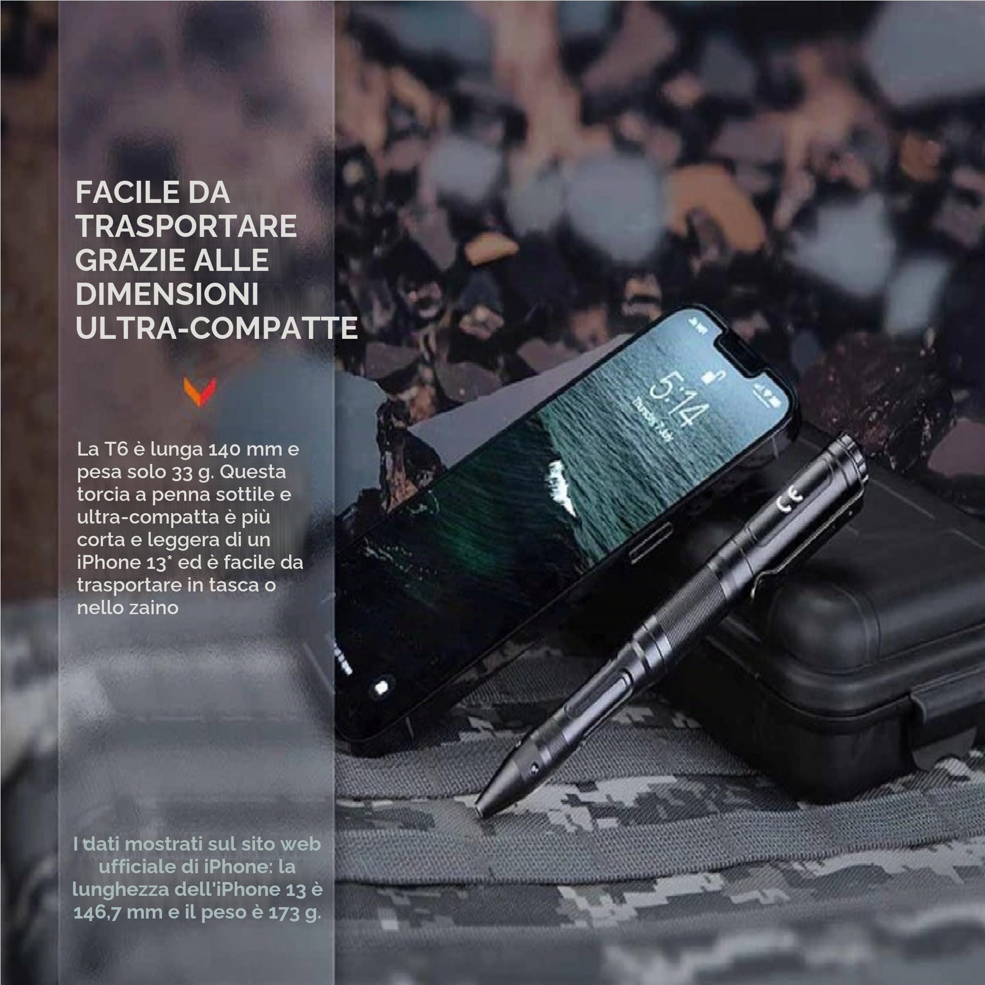 Fenix - Penna tattica T6 Halberd v2 Pen Light