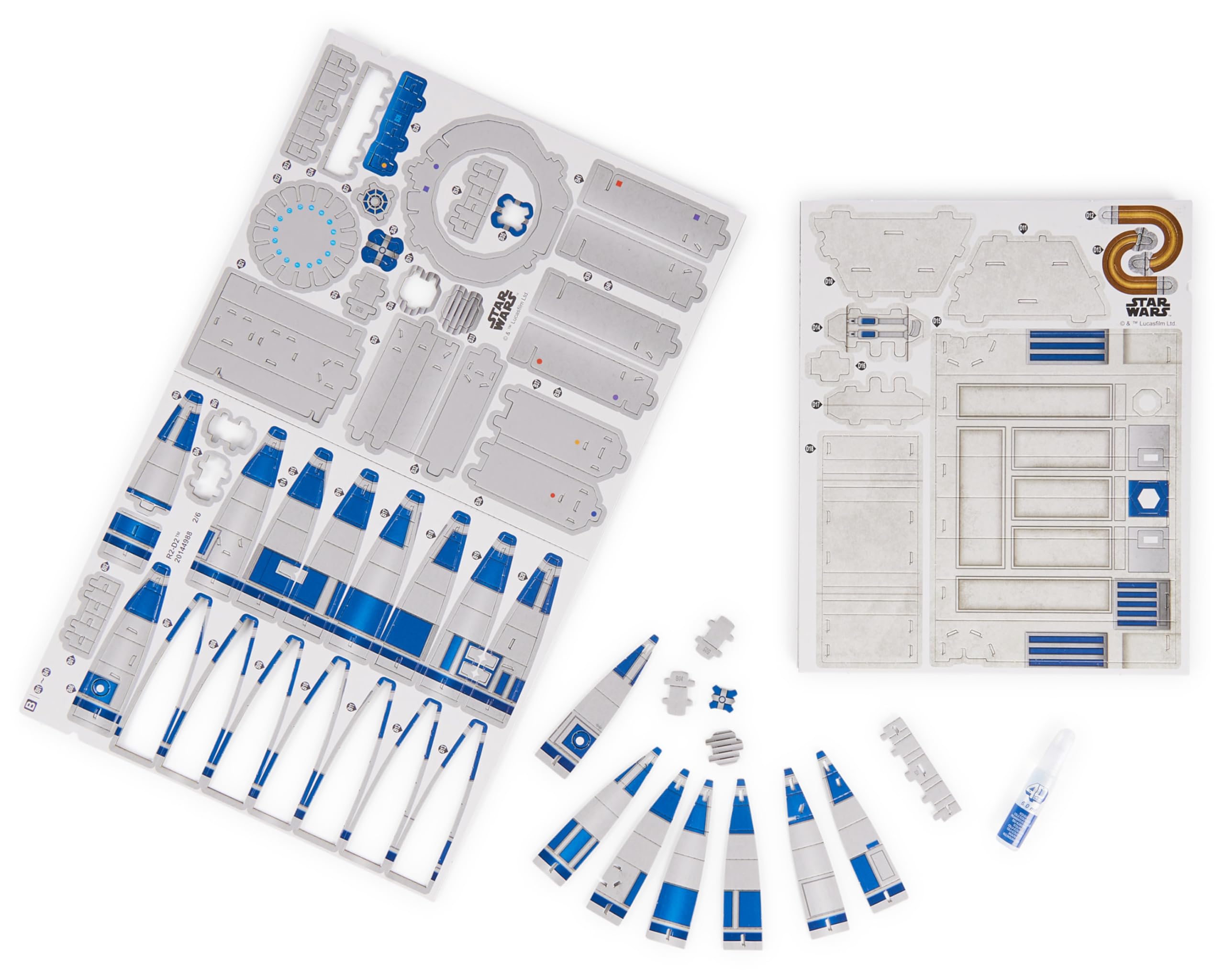 4D Build, kit di modellismo in cartoncino di R2-D2 di Star Wars da 201 pezzi Decorazione, Giocattoli da costruzione Kit di modellismo 3D per adulti e ragazzi dai 12 anni in su